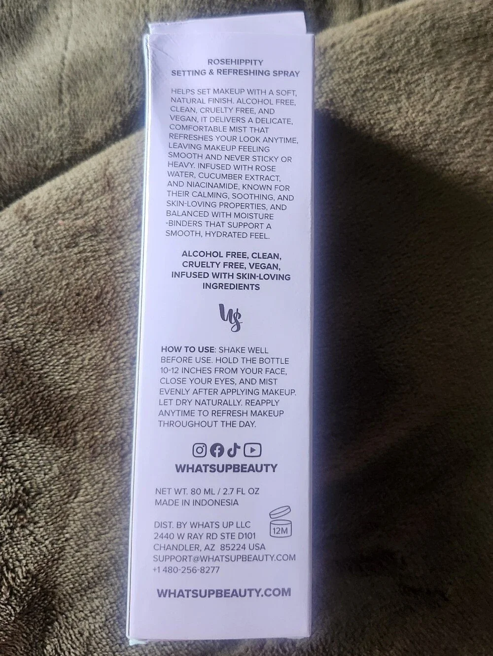 NEW Whats Up Beauty Rosehippity Setting & Refreshing Spray